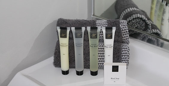 a range of high quality toiletries for guests use