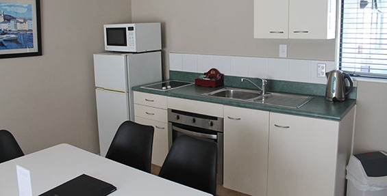 full kitchen facilities available in two-bedroom suite